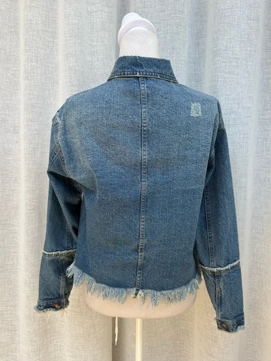 For the Republic denim jacket undone hem - Picture 2 of 9